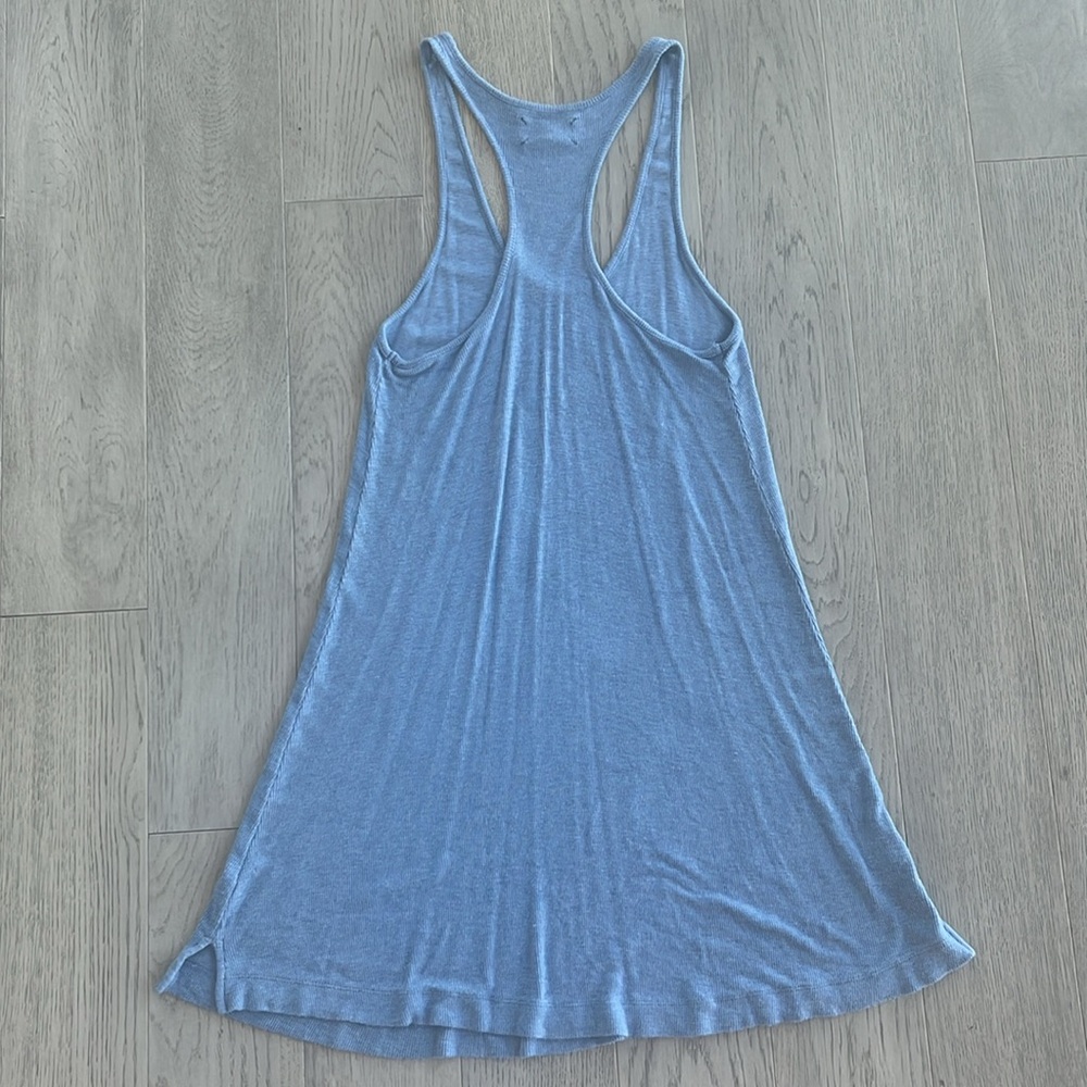 Lou & Grey Light Blue Sleeveless Mini Dress Racerback Size Small - Picture 2 of 4
